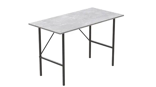 Стол письменный LINE Тайм Ferrum-decor 750x1000x600 Черный металл ДСП Бетон 16 мм (FRD-104877) - фото 5