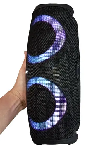 Портативная колонка Xterem2 Bluetooth переносной динамик Блютуз Большая 28 см IPX5 Черная - фото 7