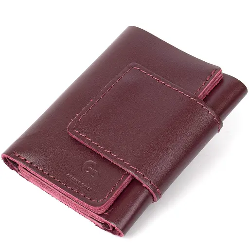 Женское кожаное портмоне Grande Pelle 8х10х1.5 см acs0018764 - фото 1