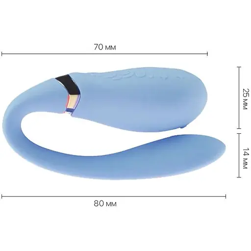 Смартвибратор для пар Zalo - Fanfan Royal Blue - фото 3