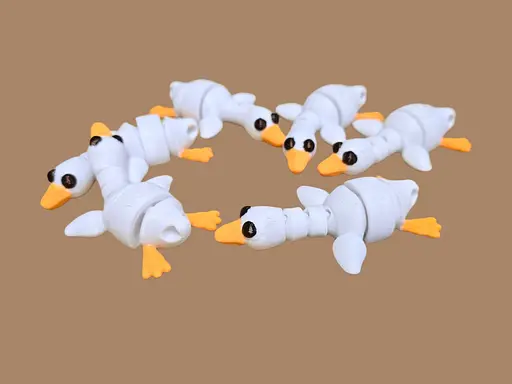 3D Іграшка Гусь, 9 см, рухливий - фото 2