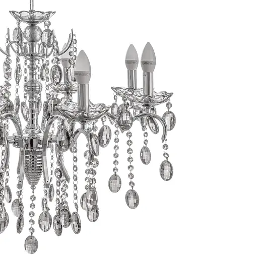 Люстра свічка Brille підвісна кришталева для холу E14 40W (BCL-378S/8) - фото 3