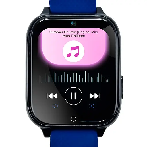 Смарт-часы JETIX DF100 Pro c 4G видеозвонком, виброзвонком и влагозащитой IP67 - Blue - фото 4