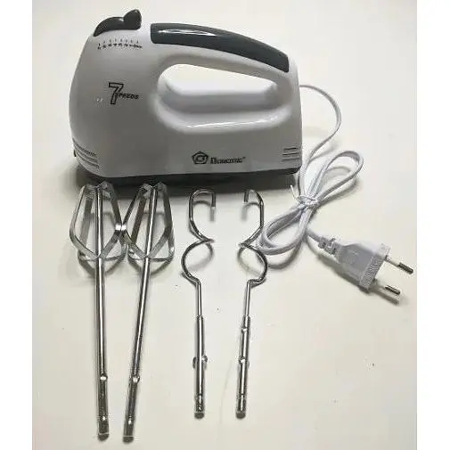 Миксер кухонный ручной Domotec MS-1333 200 Вт 7 скоростей для кухни с насадками - фото 4