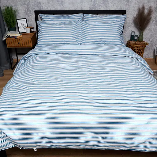 Пододеяльник Moon&Star Бязь Gold Люкс Calm Waters Полуторный Евро 160x220 см - фото 2