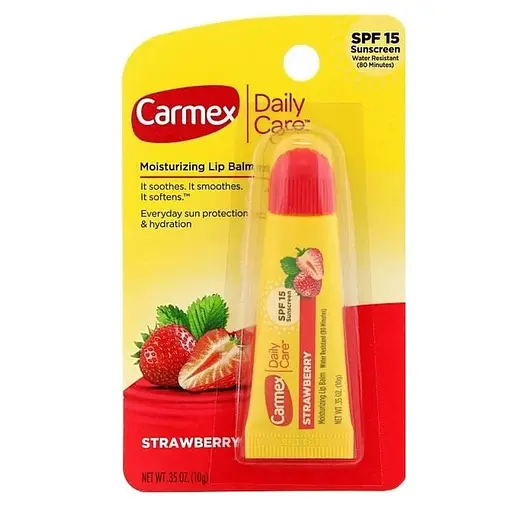 Бальзам для губ зі смаком полуниці Туба Carmex 10 г - фото 2
