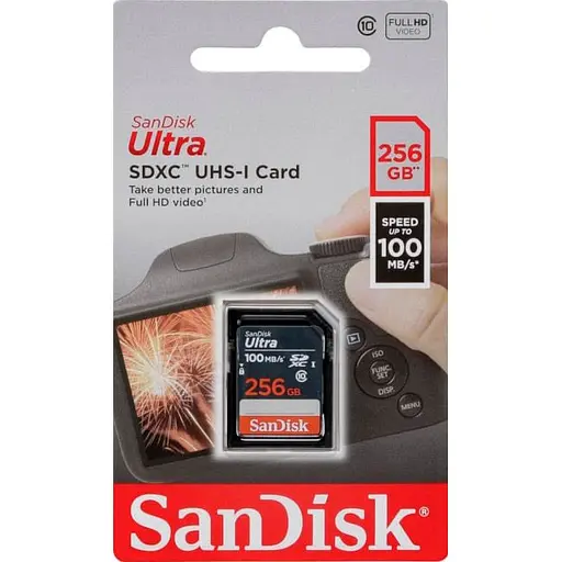Карта памяти SanDisk 256 GB SDXC Ultra UHS-I Class 10 (SDSDUNR-256G-GN3IN) [94246] - фото 3