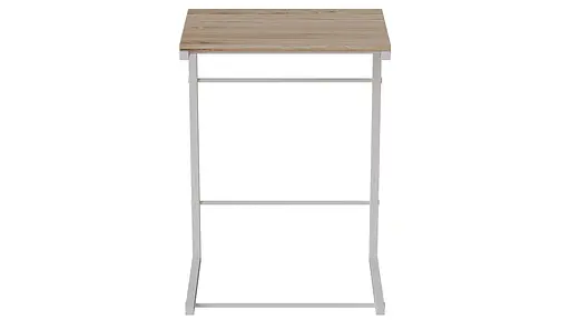 Стол журнальный приставной Терри Комбо 345x662x440 Белый металл ДСП Дуб Сан-Марино 16мм FRD-105144 - фото 5