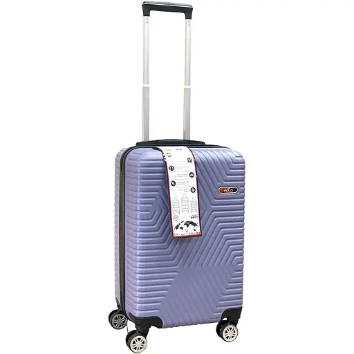 Валіза Маленька (S) Полікарбонат На 4-х подвійних колесах 50л POLO ПК013-S Лавандовий