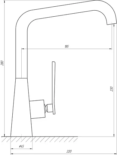 Смеситель для кухни Topaz Teel TT 24401-H59 Хром - фото 3
