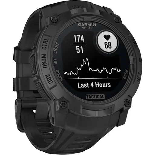 Смарт-часы Garmin Instinct 3 Solar 50mm Tactical Edition Black with Black Band (010-02935-50) [135951] - фото 3