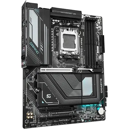 Материнская плата Gigabyte AM5 B850 Gaming X WIFI6E, B850, 4xDDR5, Int.Video (CPU), 4xSATA3, 3xM. 2, 1xPCI-E 5.0 x16, 2xPCI-E 3.0 x16, Realtek 7.1, Realtek 2.5GbE, WiFi 6E, Bluetooth 5.3, 8xUSB 3.2 / 7xUSB 2.0, HDMI/DP, ATX - фото 3