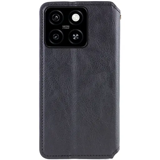 Шкіряний чохол-книжка GETMAN Cubic (PU) для Motorola Moto G75 5G Чорний - фото 4