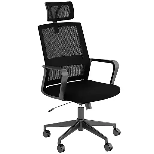 Офисное кресло GT Racer черное (B-1415 Black) - фото 1