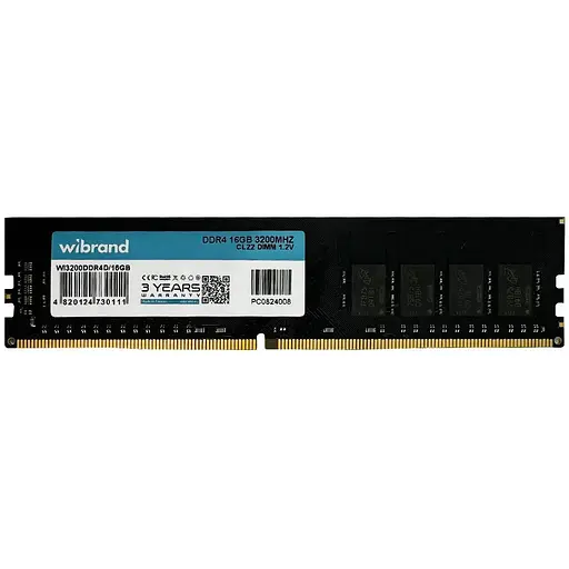 Оперативная память DDR4 Wibrand 16GB 3200MHz CL22 DIMM - фото 1