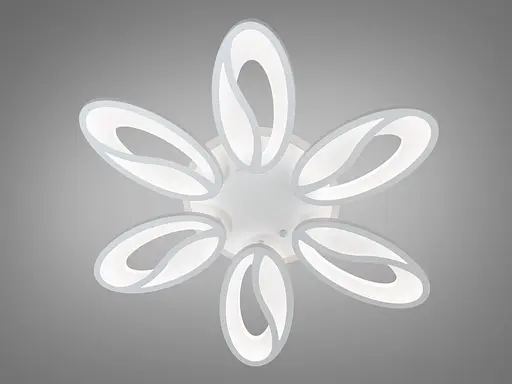 Потолочная LED люстра с пультом, диммером и подсветкой, 80W - фото 3