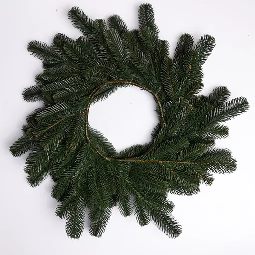 Литий штучний різдвяний вінок Lugi TD-VINGR Святковий 60 см зелений - фото 5