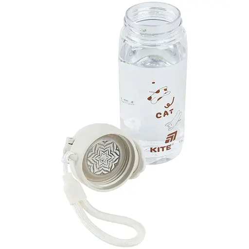 Бутылочка для воды Kite Cat 480 мл белая (K25-1236-1) - фото 3