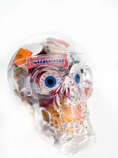 Набор Halloween Сладости + Прозрачный Череп 535 г