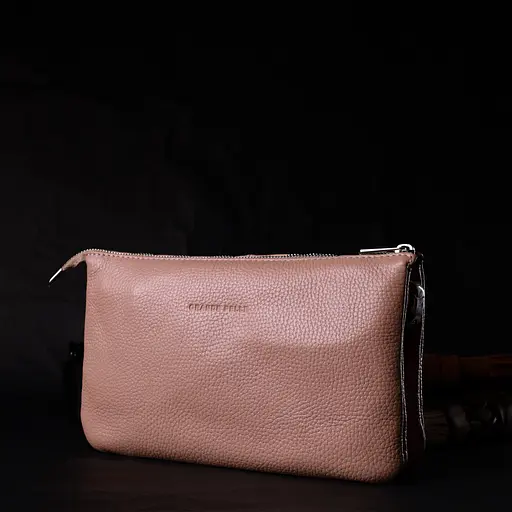 Кожаная женская сумка Grande Pelle 26х15.5х3 см sum0023607 - фото 8