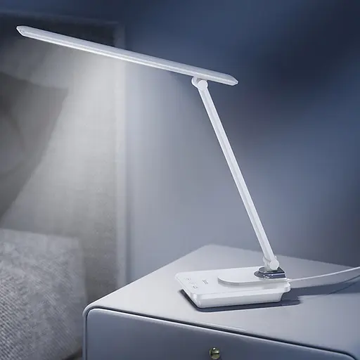 Настільна LED лампа Hoco HX12 Eye protection foldable table lamp White - фото 4