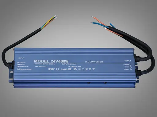 Блок живлення 24В, для підключення LED стрічки, 400Вт, 16.6А - фото 1