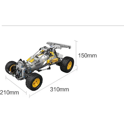 Конструктор - машина на радіокеруванні Onebot Racing Car OBJSC40AIQI - фото 2