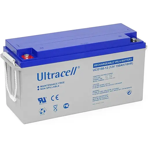 Аккумуляторная батарея Ultracell UCG150-12 GEL 12 V 150 Ah (485 x 170 x 240) White Q1/34