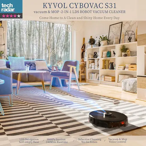 Робот-пилосос Kyvol Cybovac S31 Black (KL-S-31-BK) [146229] - фото 9