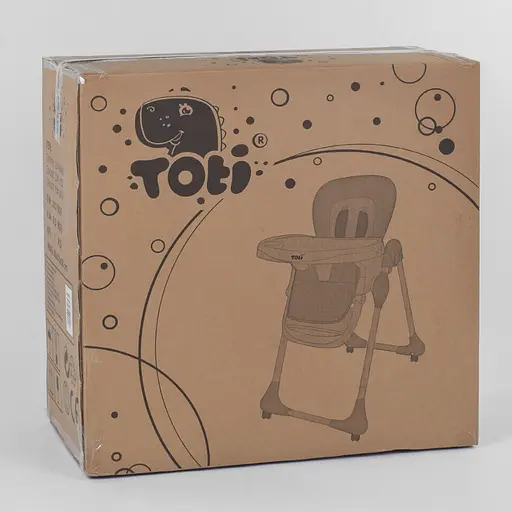Стульчик для кормления Toti W-56077 (1) мягкий PU, мягкий вкладыш, 4 колеса, съемный столик, в коробке - фото 8