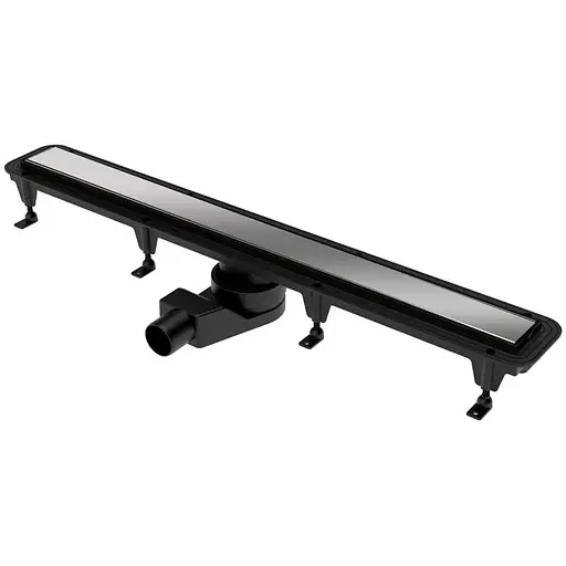 Душовий канал Waterway Stream 80 з решіткою під плитку WSB800001N1 чорний - фото 1