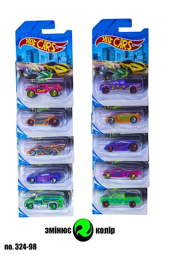 Машинка металопластик HOT CARS, 324-98, змінює колір