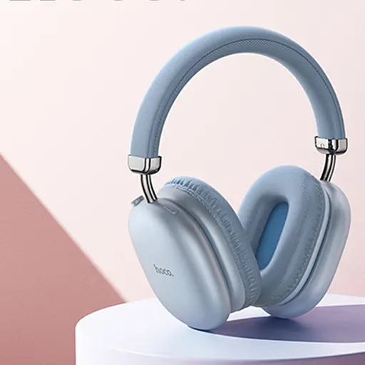 Накладні бездротові навушники Hoco W35 Max Joy Sky Blue - фото 2