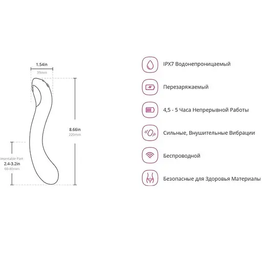 Осцилюючий смарт вібратор для точки G Lovense Osci 2 - фото 6