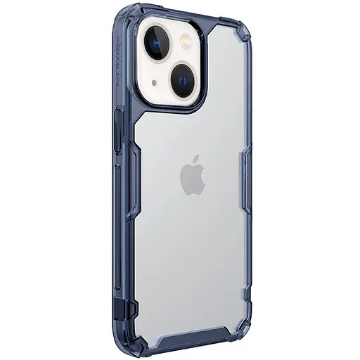 Чохол TPU Nillkin Nature Pro Series для Apple iPhone 15, 6.1 Синій прозорий - фото 3
