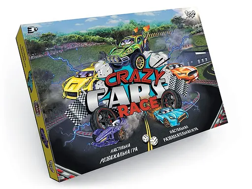 Настільна гра Crazy Cars Race, Danko Toys