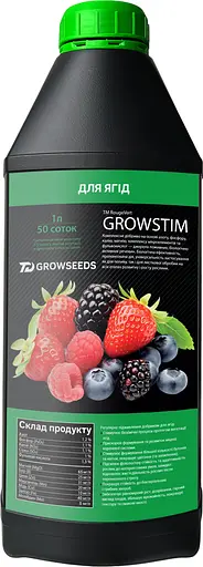 Набор: удобрение Plantin Growstim Rougevert для ягод 1 л + удобрение Plantin Growstim Rougevert для ягод 0.25 л - фото 2