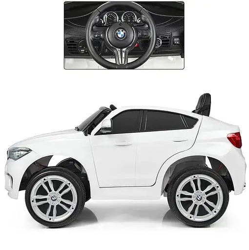Електромобіль дитячий Bambi Джип Racer BMW JJ2199EBLR-1 зі світлом та пультом Білий - фото 2