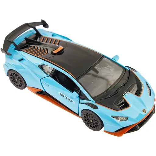 Машинка Rastar Lamborghini Huracan STO 1:32 Блакитний - фото 4