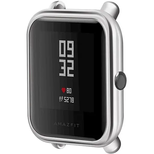 Защитный чехол Tamister для смарт-часов Amazfit Bip/Bip Lite/Bip S серебристый