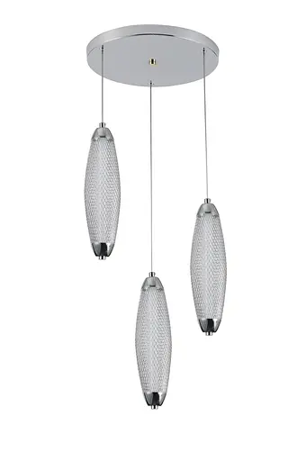 Люстрі підвісна акртилова VALESO G 2667/3P CR 24W - фото 2