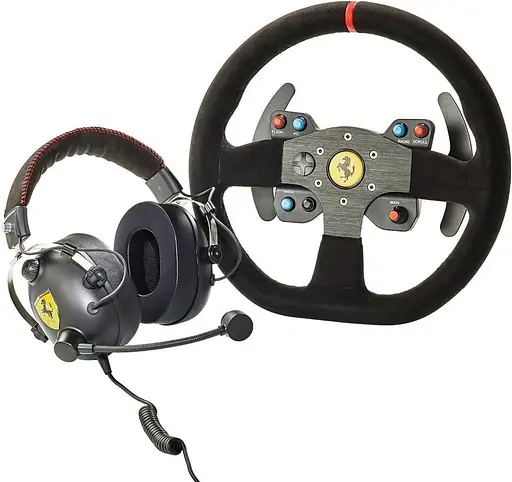 Руль и гарнитура ThrustMaster Race Kit Ferrari 599XX EVO Edition With Alcantara PC/PS4/PS3 (4160771) - фото 1