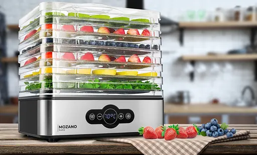 Сушилка дегидратор для пищевых продуктов грибов и фруктов Mozano Dehydrator 400 Вт - фото 10