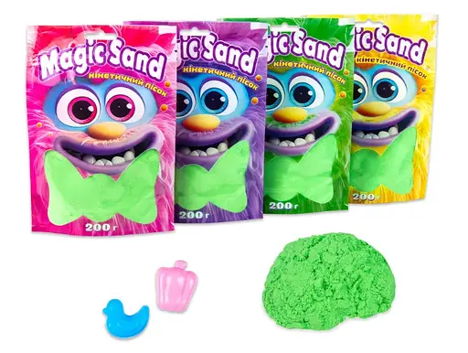 Кінетичний пісок Magic Sand, 39401-2, зелений, 0.2 кг - фото 2