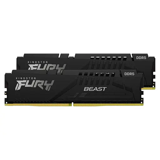 Память для ПК Kingston DDR5 64 ГБ KIT (32 ГБ x 2) 6000 FURY Beast EXPO - фото 1