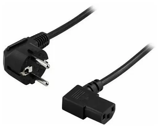 Кабель живлення Atcom для ПК кутової євровилки IEC C13 90 градусів - фото 2
