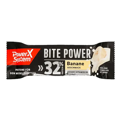 Батончик Power System Bite протеиновый вкус банан 35 г