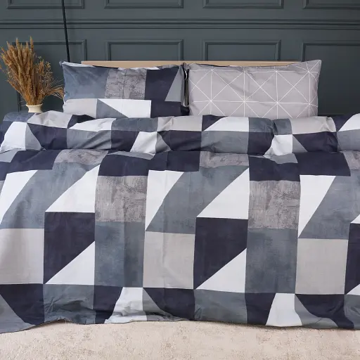 Комплект постельного белья Mirson 17-0850 Geometrica Ranforce Elite 2x 160 x 220 см