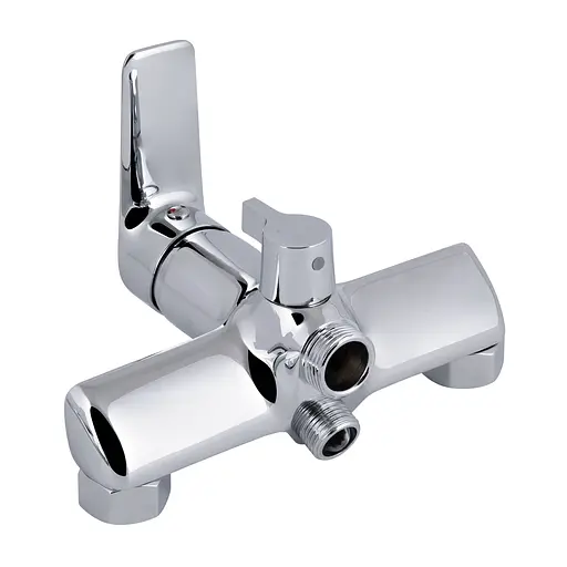 Смеситель для ванны Qtap Leo New с длинным поворотным изливом (c душевым гарнитуром) QTLEO2601CRM45562 Chrome - фото 3