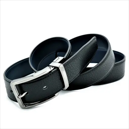 Ремінь шкіряний Weatro чоловічий двосторонній 110-125х3,5 см acs0013947 - фото 4